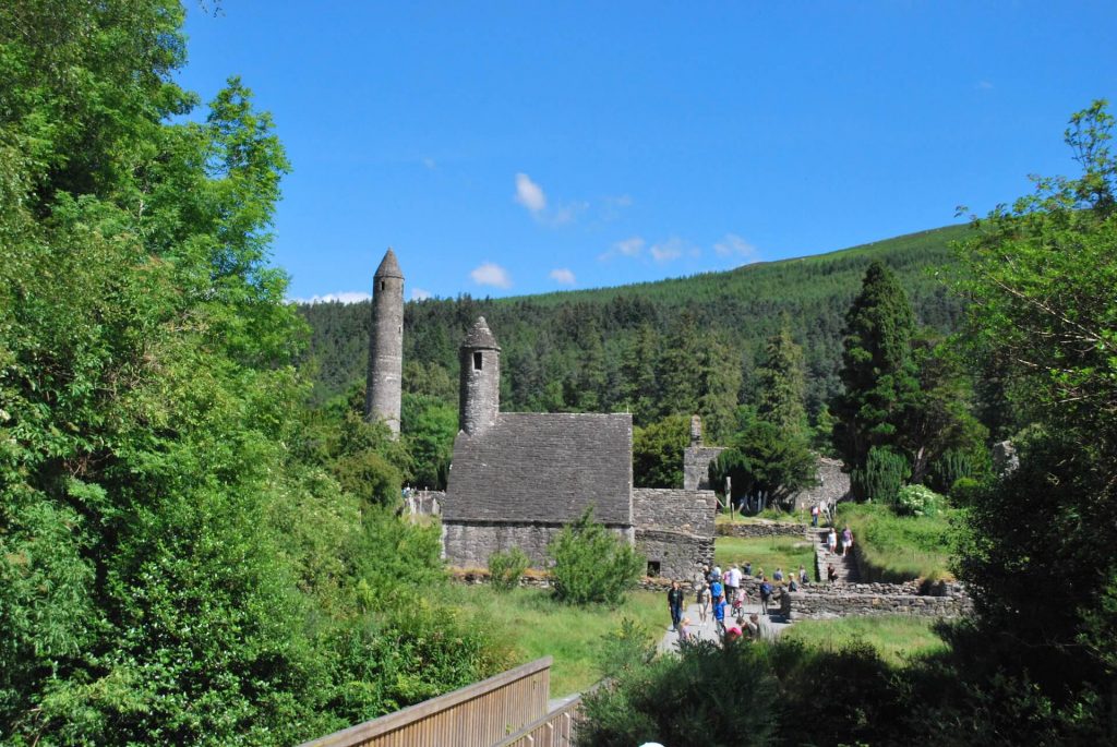 St Kevins & Round Tower in Glendalough | Footfalls Walking Holidays in Wicklow Ireland